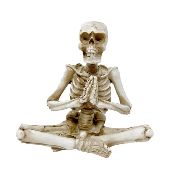 Spirit Accessories - Halloween NWT Decorative Yoga Pose Skeleton 4” x 4”